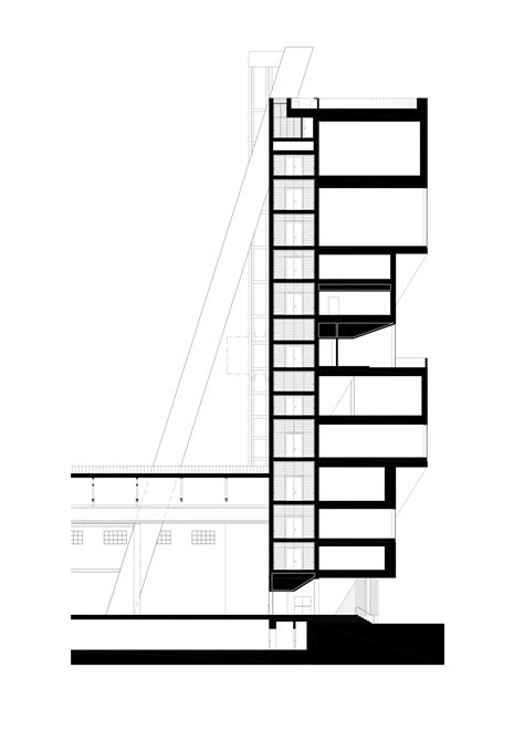 oma prada foundation tower section|fondazione prada torre.